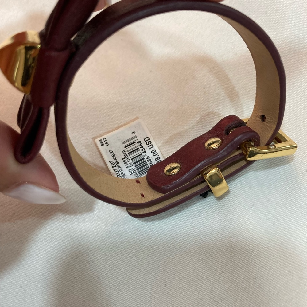 JUICY COUTURE LEATHER BOW BRACELET - Picture 5 of 6